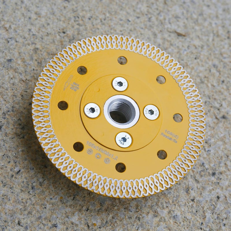 OSCEH OSECH 4" Diamond Tile Blade Granite Blade with 5/8"-11 Flange for Granite Marble Tile Cutting - Image 3